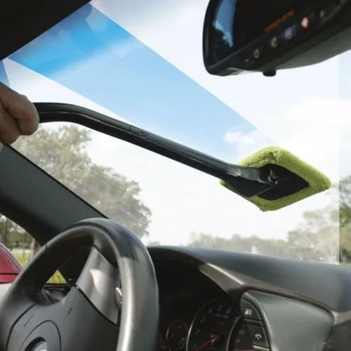 

Washable Long Handle Auto Window Cleaner Windshield Wonder Microfiber Car Wash Brush Dust Car Cleaning Tool Car Care Glass Towel