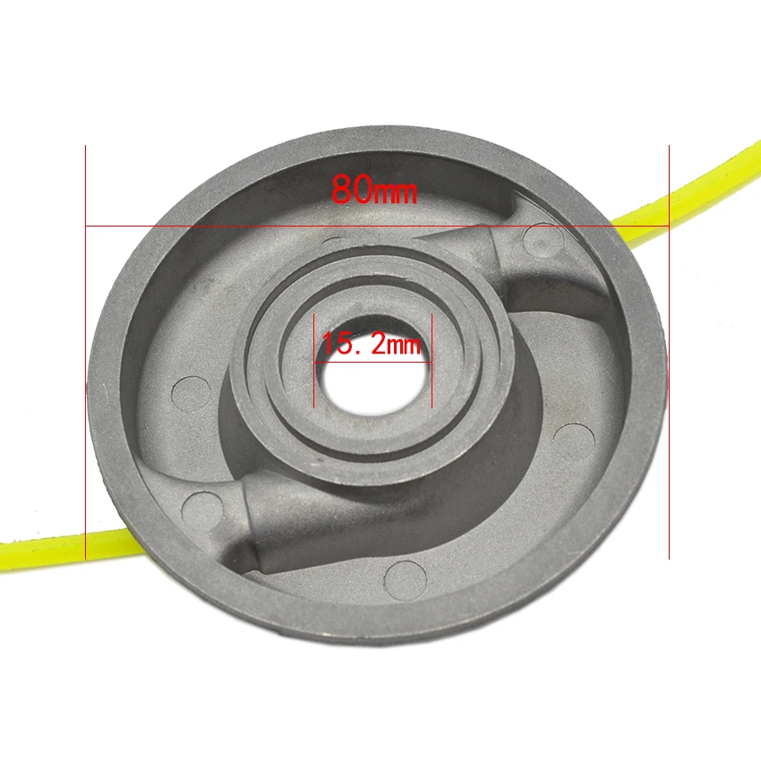 Кусторез алюминиевая триммерная головка с 2 нейлоновыми линиями Замена для резки травы