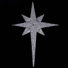 Red Trees ювелирные изделия высокого качества Модные Классические звезды формы больше Броши для женщин Рождественский подарок коробка пакет