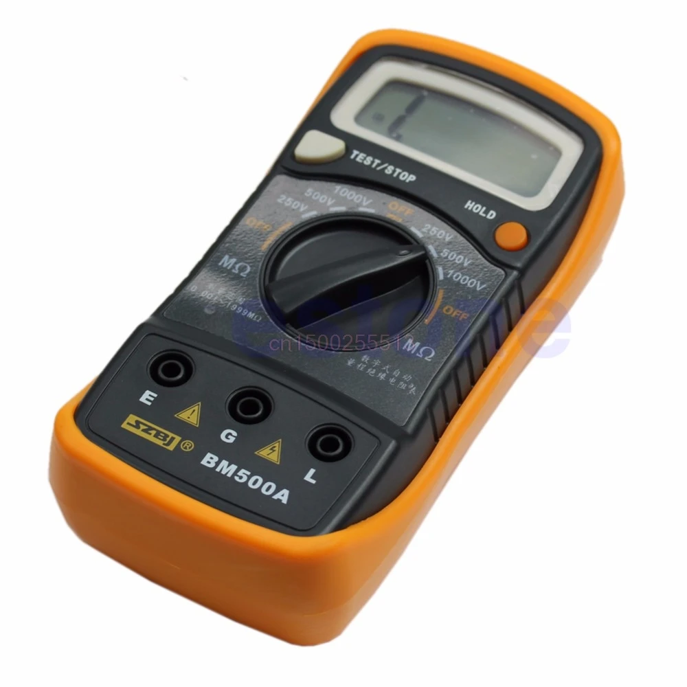 1 шт. BM500A 1000 в 1999 м Цифровой тестер сопротивления изоляции Megohmmeter Megger