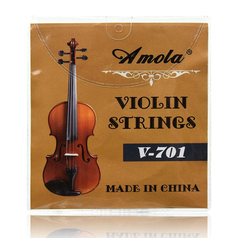 Violin Strings Stainless Steel Nickel Wound Violin Strings 4 pieces E A