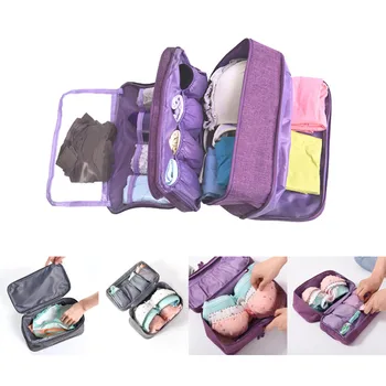 

Waterproof Bra Underwear Organizer Portable Travel Makeup Storage Box Cosmetic Bag For Cosmetics Sanitary Napkin Storage Box