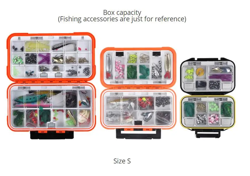 Жесткий пластиковый чехол для хранения Fulljion, коробка для рыболовной приманки, рыболовная приманка, крючок, коробка для рыболовных снастей, маленький аксессуар, водонепроницаемая коробка для рыболовных снастей