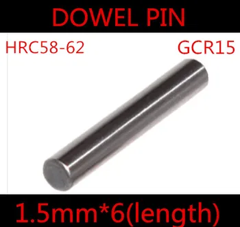 

200pcs/lot High Quality 1.5*6mm 1.5mm GGr15 Bearing Steel Dowel Pin Length 6mm