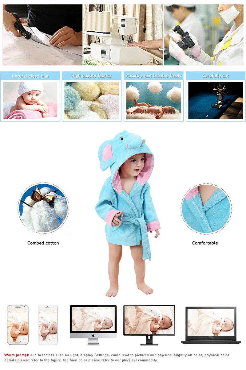 Модные детские халаты с капюшоном и рисунком животных, детский банный халат, мягкий хлопковый для младенцев, полотенце, Детские пляжные купальники, одежда для девочек и новорожденных мальчиков