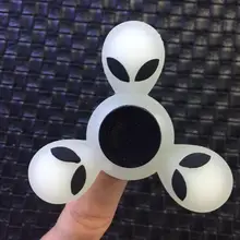 Непоседа ручной Spinner палец ET чужеродные светящиеся силиконовый напальчник гироскопа Spinner Игрушка фокус Tri Spinner уменьшить стресс Torq игрушки