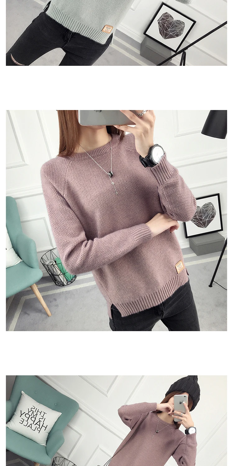 Winter 2021 Korean version of the new short all match sweater coat loose knit shirt