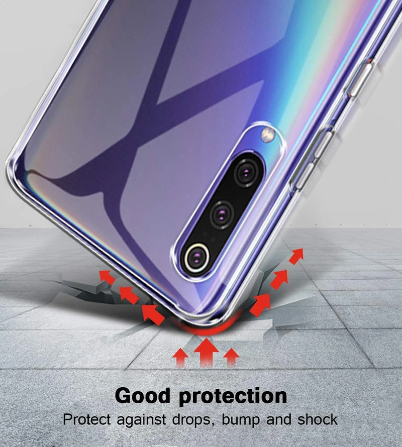 Чехол для Xiaomi mi 9 SE TPU Силиконовый прочный прозрачный мягкий чехол 5 97 защитная