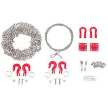 Remote Control Car Metal Universal Tow Rope Chain RC Car Crawler Accessories for Traxxas Hsp Redcat Rc4wd Tamiya Axial SCx10 D90