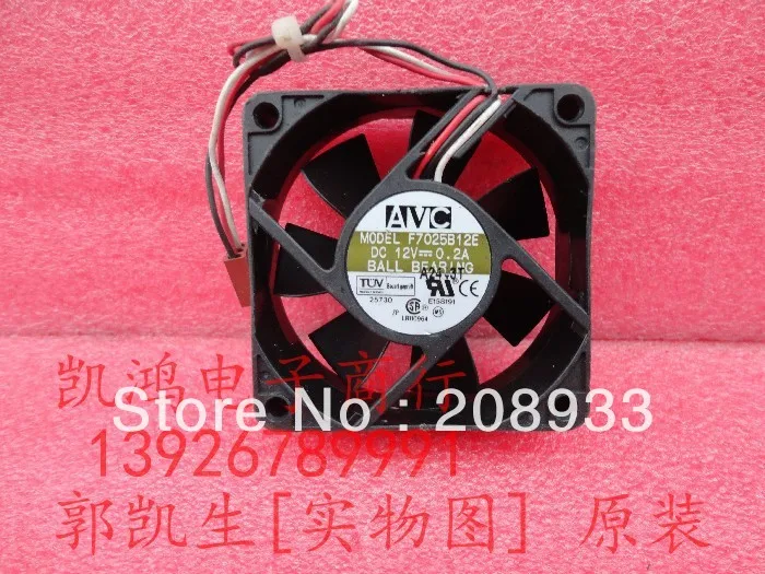 Для оригинального AVC F7025B12E 12 В 7025 а 7 см трехпроводный + охлаждающий вентилятор |