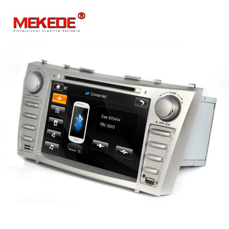 Discount MEKEDE free shipping  Car GPS Navigation multimedia player For Toyota Camry 2007 2008 2009 2010 Head Unit Car Stereo radio BT 2