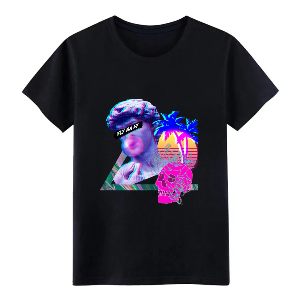 

Aesthetic Vaporwave Fly Away Retro Synthwave 80s t shirt create tee shirt plus size 3xl Leisure Famous Comfortable shirt