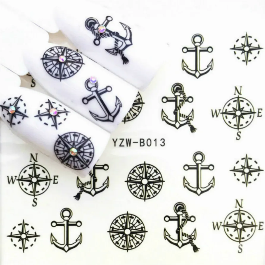 

LOLEDE Anchor andCompass Color Sequins Nail Art Glitter Flakes Gel Polish Star Heart Flower Paillette Decor ToolAccessories 1001