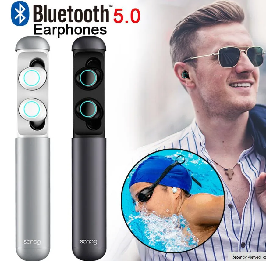 

DDO TWS Bluetooth 5.0 Headset Sanag J2 With Battery Charger Mini Capsule New Noise Reduction Headset Dropship 9.27