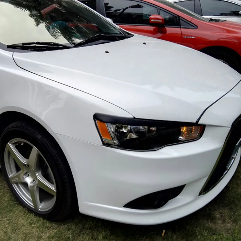 IMTFOO Автомобильные фары наклейка крышка Внешний молдинг для MITSUBISHI LANCER EVO EX 2010 2015
