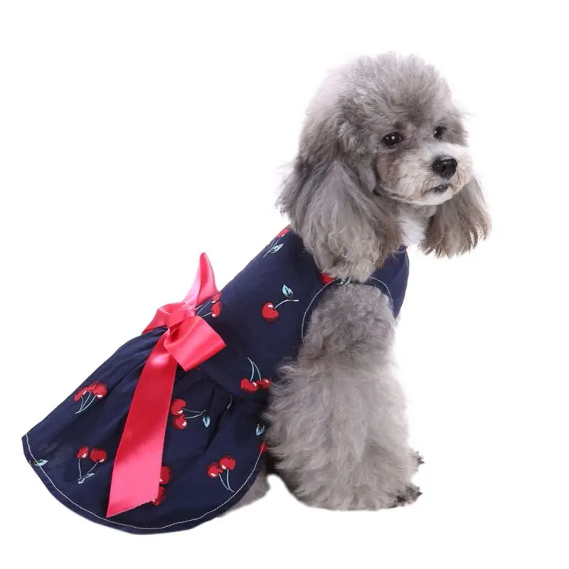 Buy Summer Pet Princess Vest Skirt Dress Puppy Clothes