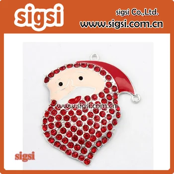 

hot selling rhinestone Santa Claus pendant