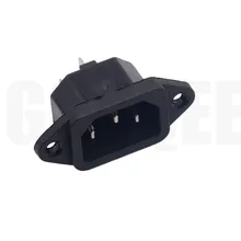 AC 250 V 10A 3 шт. 3 P IEC320 C14 Мужской панель проводов Мощность на входе розетки соединители