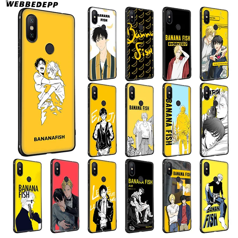 WEBBEDEPP Мягкий силиконовый чехол с банановой рыбкой для Xiaomi Redmi Note 7 6 6A 5 4 4X 4A S2 Plus Pro