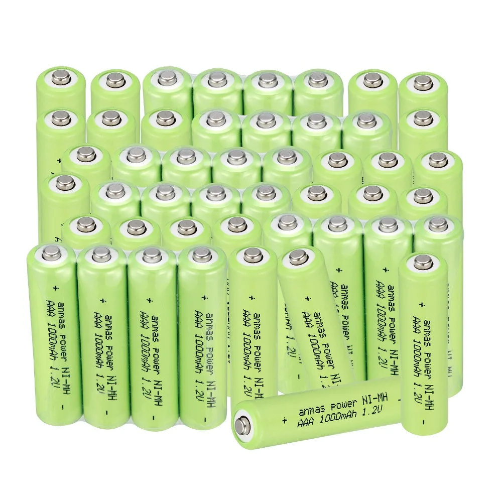 Anmas Power 60 pcs/lot rechargeable battery Green Color Original AAA 1