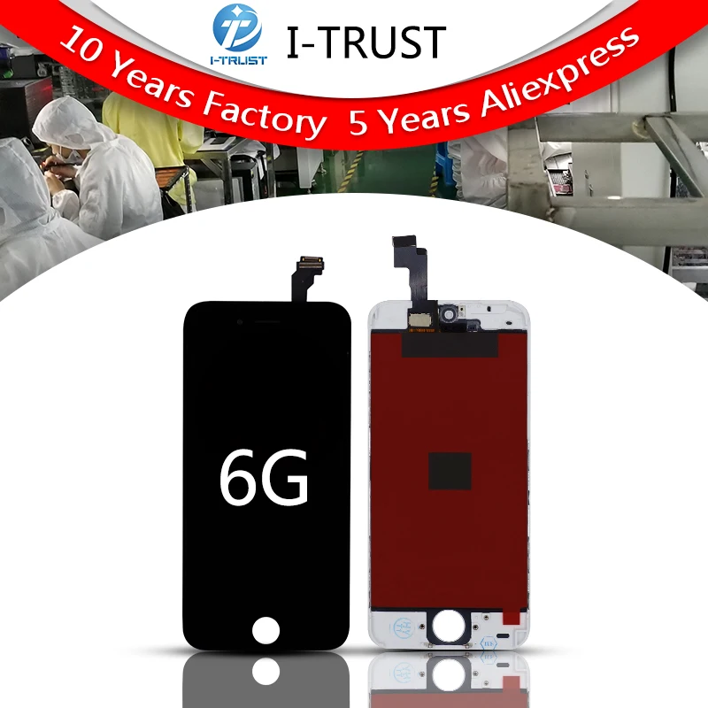 

10PCS/LOT High Quality No Dead Pixel LCD For iPhone 6 lcd Screen Display Digitizer Replacement& Free Shipping via DHL