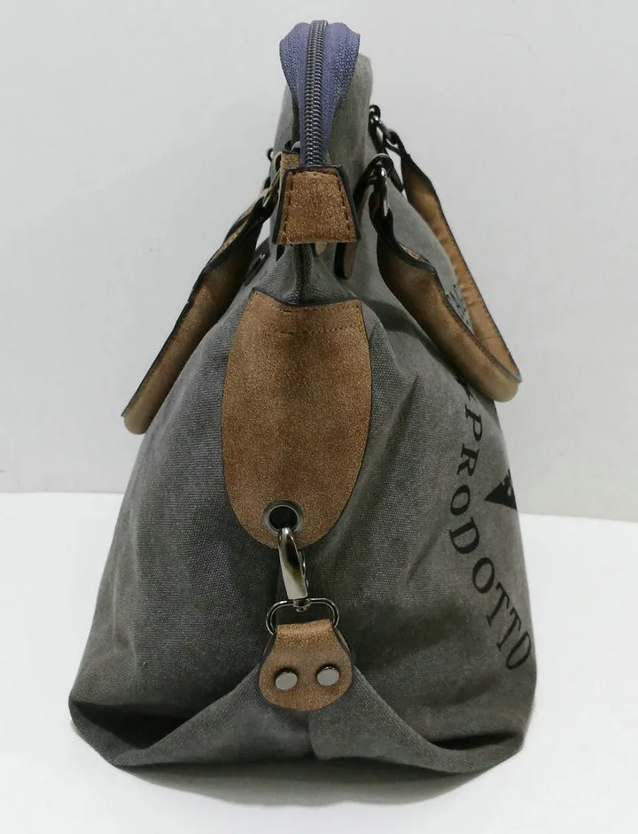 Rdywbu VINTAGE BIG STAR PRINTED CANVAS TOTE HANDBAG - Women's Multifunctional Travel Shoulder Bag Letters Messenger Bolsos B211