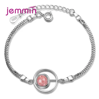 

New Hot 925 Sterling Silver Charm Bracelets Trendy Round Design Good Quality Best Gift For Women Girls Party Appointment