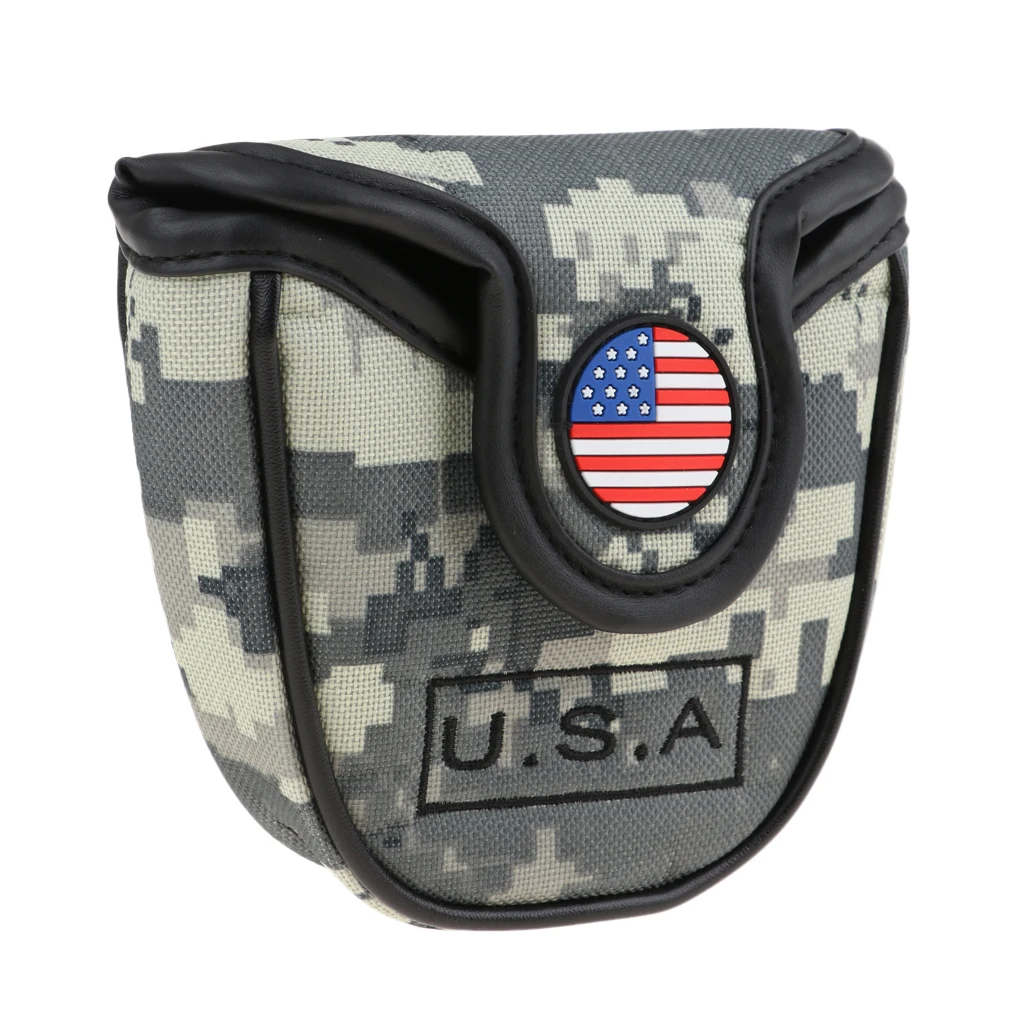 Крышка для клюшки для гольфа-Мини Американский национальный флаг США чехол для клюшки для гольфа Клубная защитная сумка с магнитной