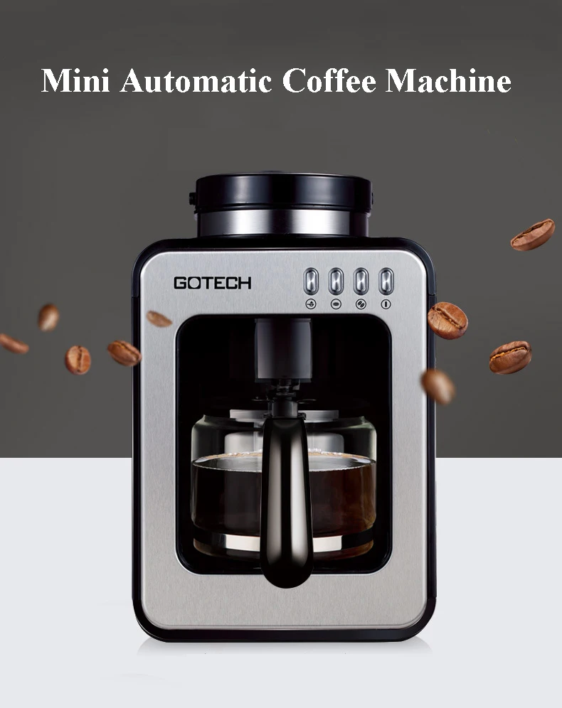 Интегрированная Бытовая кофемашина капельная Автоматическая кофемолка