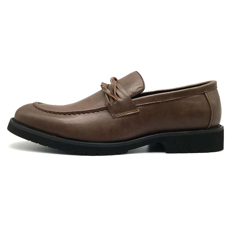 Round Toe Business Dress Shoes Men Loafers Formal Mariage Slip On Wedding Party 20D50 | Обувь