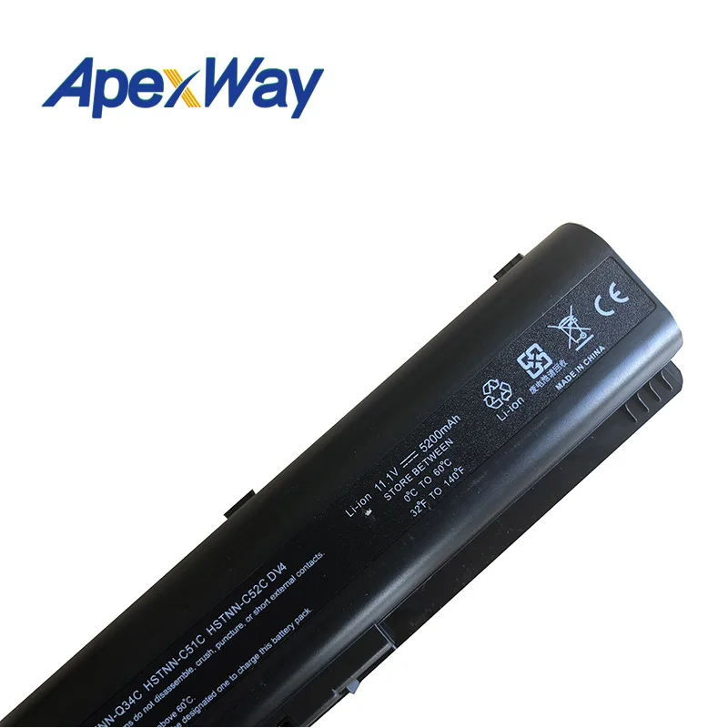 Черный Аккумулятор для ноутбука 6 ячеек HP CQ40 CQ60 100 dv6 dv4 2000 462890 541 485041 001 EV06055 HSTNN