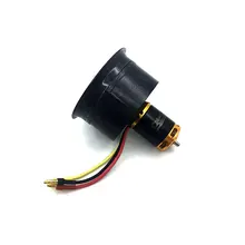 DIY Drone RC piezas de repuesto de cuadricóptero 64mm EDF 2822 2400KV Motor sin escobillas de Material compuesto de vivienda 12 cuchillas conducto ventilador QX-MOTOR