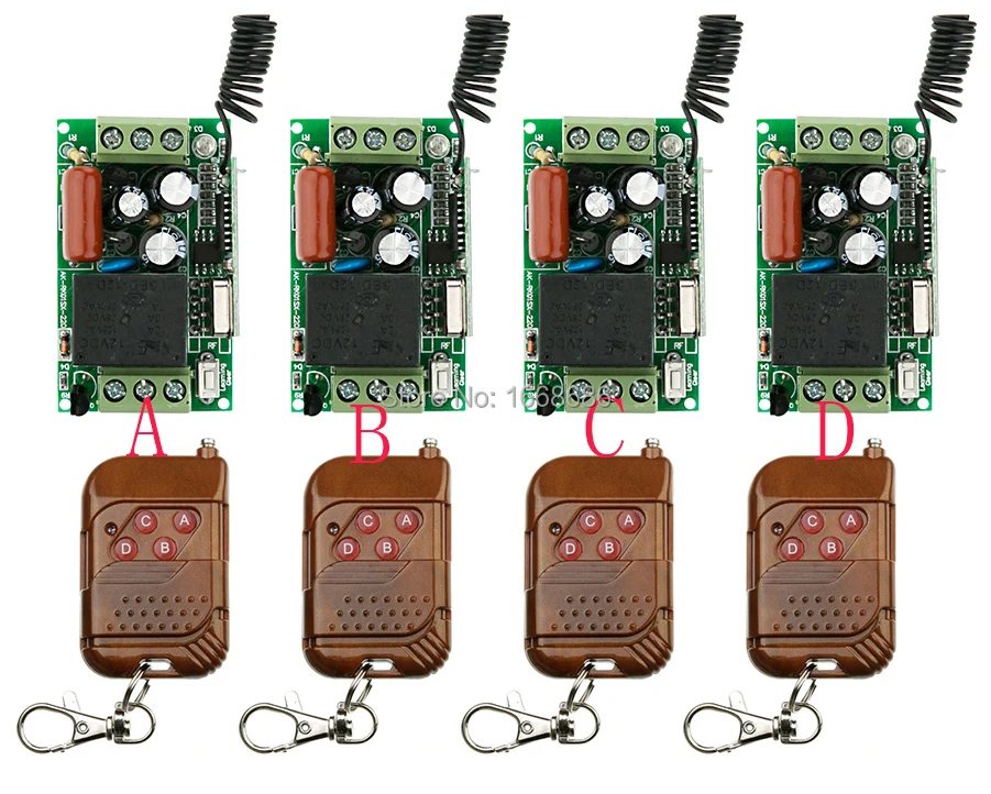 

NEW AC220V 1CH 10A Remote Control Light Switch teleswitch Relay Output Radio Receiver Module and Transmitter Learning code