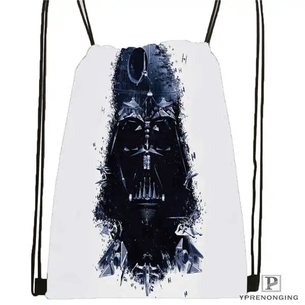 Custom Star Wars Darth Vader Stormtroo Drawstring Backpack Bag Cute Daypack Kids Satchel Black Back 31x40cm