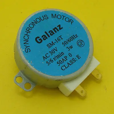 SM-16T AC 30 В 50/60 Гц 5/6R/мин Galanz микроволновой поворотного помешивая мотор машины LF1