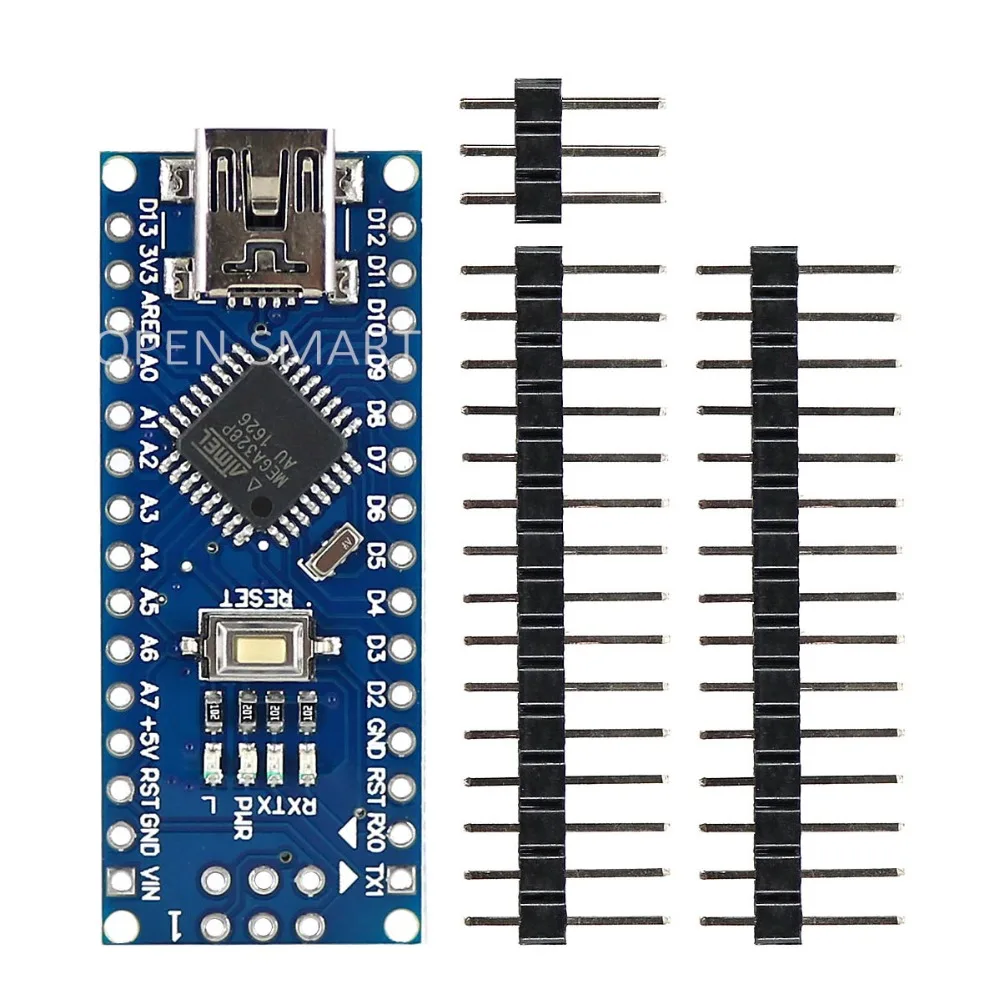 Макетная плата Mini USB Nano 3 0 Atmega328P детали для Arduino совместимая с v3.0 поддерживает