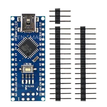 

Mini USB Nano 3.0 Atmega328P Development Board Parts for Arduino Compatible with Arduino Nano v3.0 Supports ISP Download