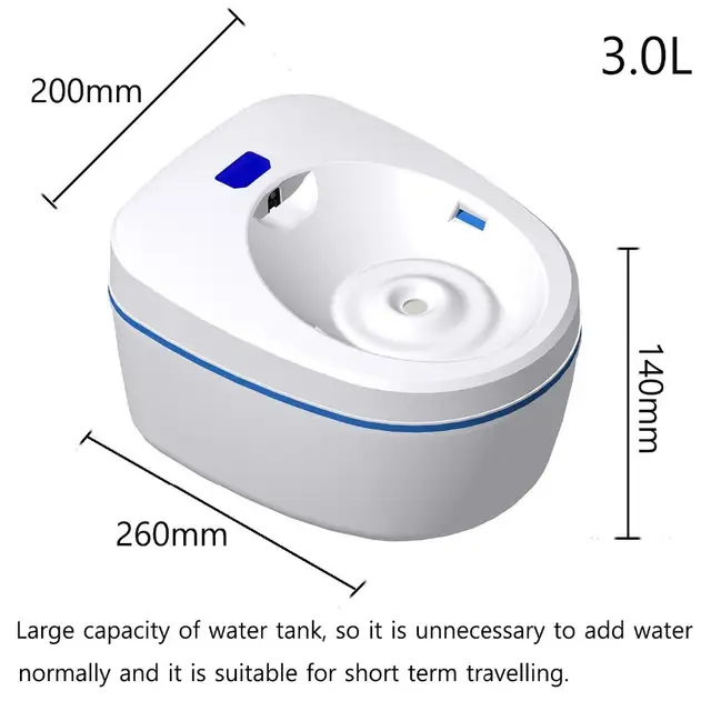 Silencieux Pet Fontaine Automatique Circulation Infrarouge