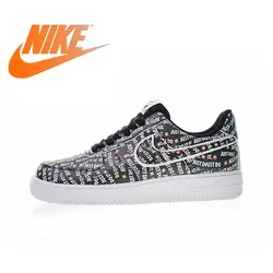 Оригинальные аутентичные Nike Air Force 1 JDI PRM Для Мужчин's Скейтбординг обувь Спорт на открытом воздухе кроссовки бег ходьба дизайнер AO3977-001