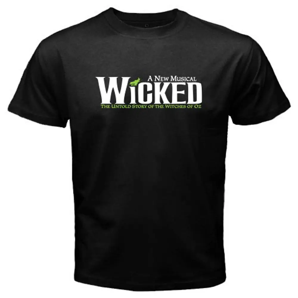 New WICKED Broadway Show Musical Wizard of OZ Men's Black T shirt Size