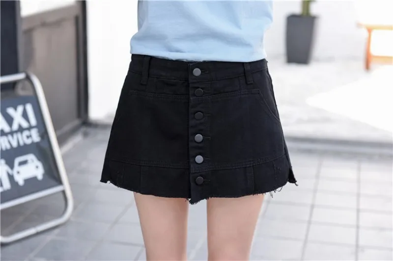 Новинка 2019 года летние женские джинсовые короткие брюки для девочек корейский Slim Fit шорты с высокой талией уличная повседневное