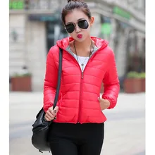 2016 New Short Parkas Female Women Winter Coat Thickening Cotton Winter Jacket Womens Outwear Parkas for