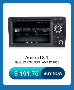 Top NaviFly 2 Din 2G+32G Android 9.1 car dvd radio Stereo gps for Audi A3 8P 2003-2012 S3 8P 2006-2012 RS3 Sportback 2011 WIFI BT FM 0