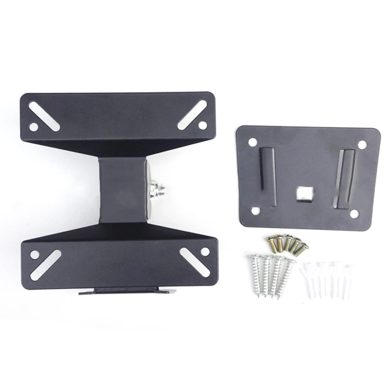

Universal Adjustable TV Wall Mount Bracket 180 Degree Rotated SPHC 14-24 Inch LCD LED Falt Panel Plasma TV Set Holder HUG-Deals