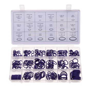 

270Pcs/Box 18 Size Air Conditioning Kit Vehicle Car HNBR O Ring Repair Auto Repair Rubber Sealing Rings Assortment Set Accessory