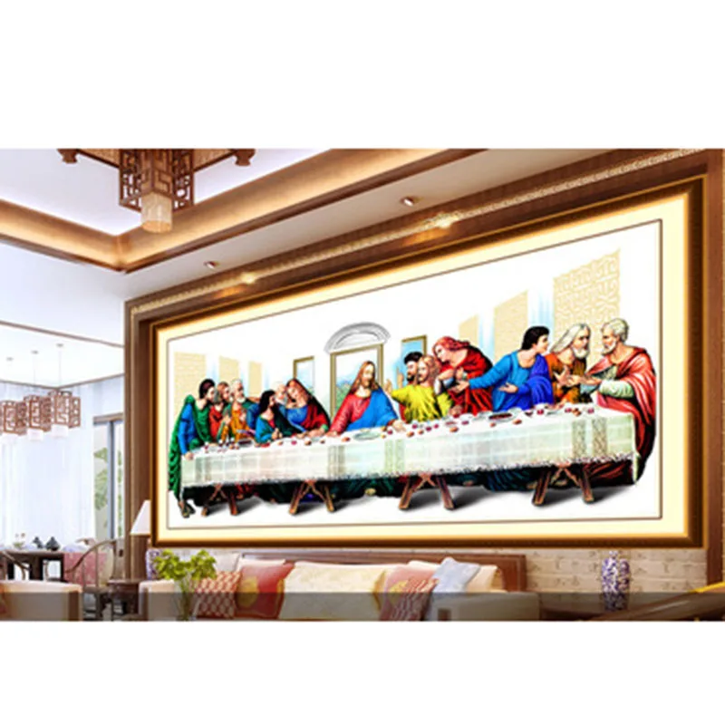 Full Round Drill 5D DIY Diamond Painting Character JesusThe Last SupperEmbroidery Cross Stitch Home Decor Living room painting (3)