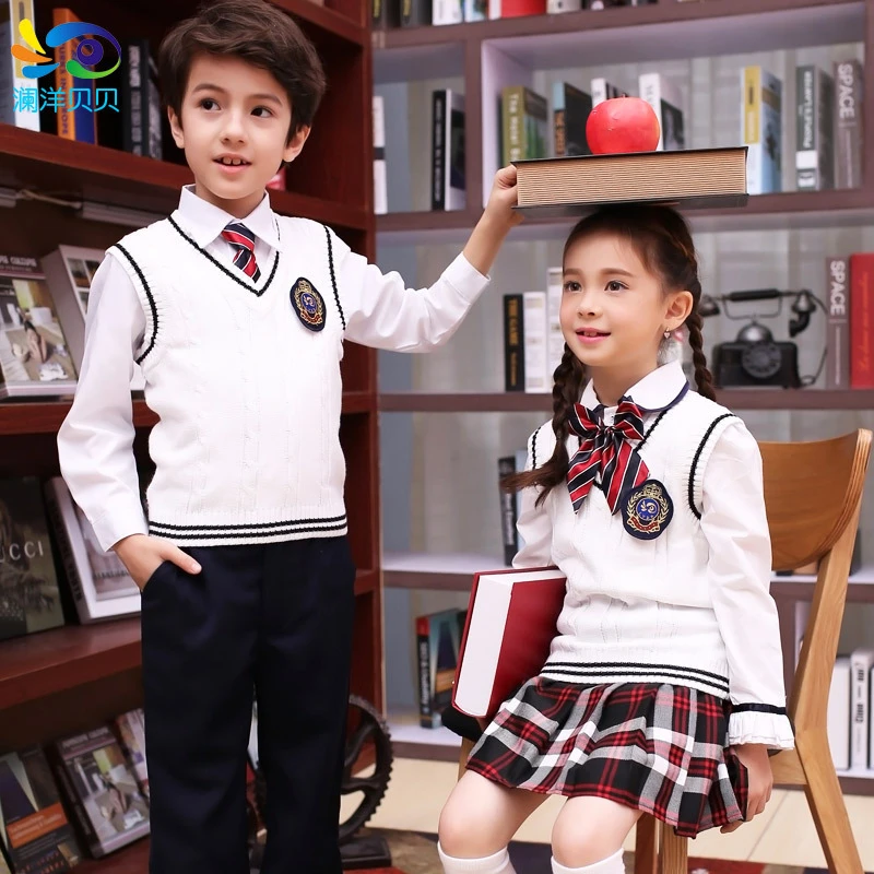 England Kindergarten Students Uniforms Class Service Garden Shcool Clothes Spring Sports Suit Boys And Girls Wool Vest Suit Kindergarten Uniform Uniform Boysuniform Girl Aliexpress