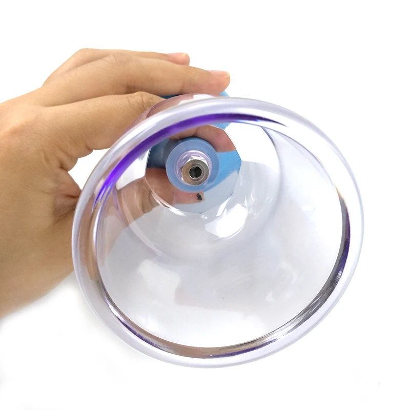 Голубые Резиновые Вакуумные Банки для массажа ПК присоска устройство