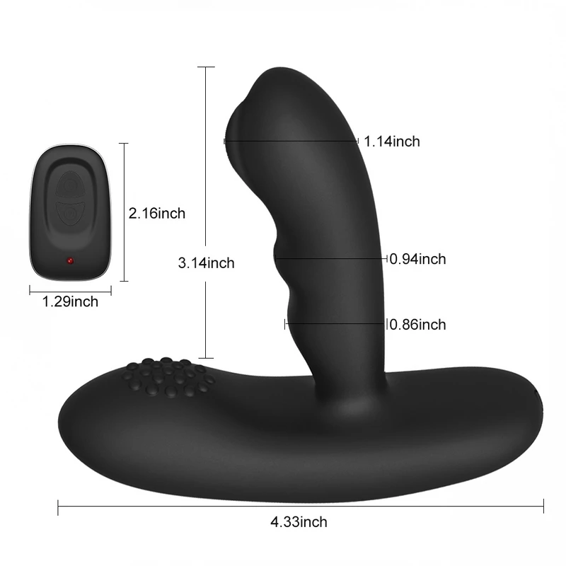 360 Degree Male Anal plug Vibrator Wireless Remote USB Charging 16 Modes Speeds Butt Plug Vibrator Silicone for Men Anal Sex Toys (2)