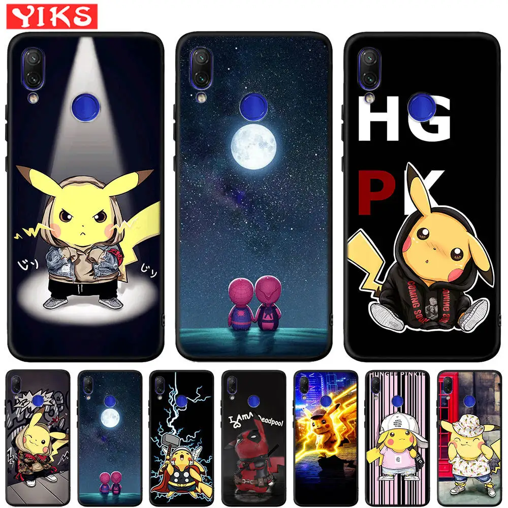 

Cute Pika Marvel Deadpool Case For Redmi Note 7 7A 6 Pro 6A 5A Prime 4X 5 Plus Phone Case For Xiaomi A1 A2 Lite 6X PocoPhone F1